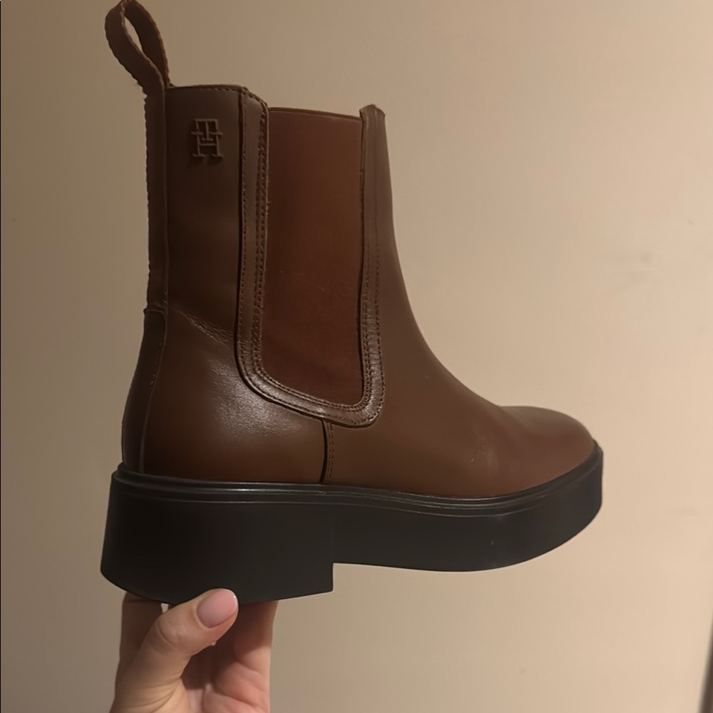 Tommy Hilfiger Brown Ankle Boots